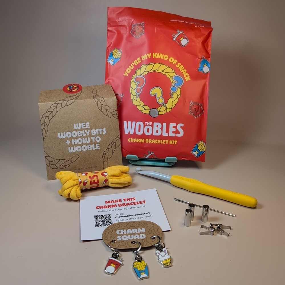 The Woobles McDonald's‎ Monopoly Charm Bracelet Kit Pierre Fries Drink Cone Tin